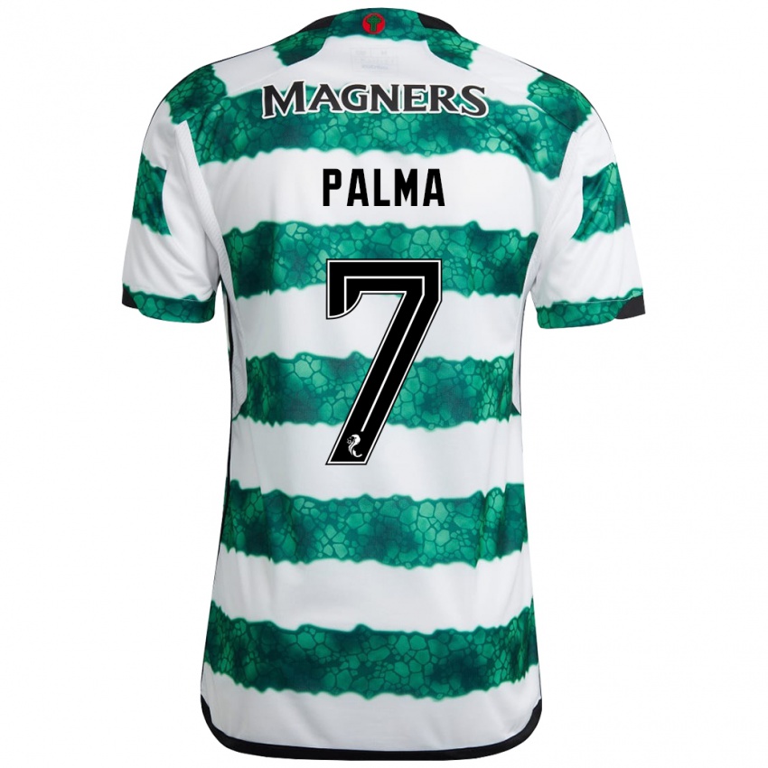 Kinder Luis Palma #7 Grün Heimtrikot Trikot 2023/24 T-Shirt