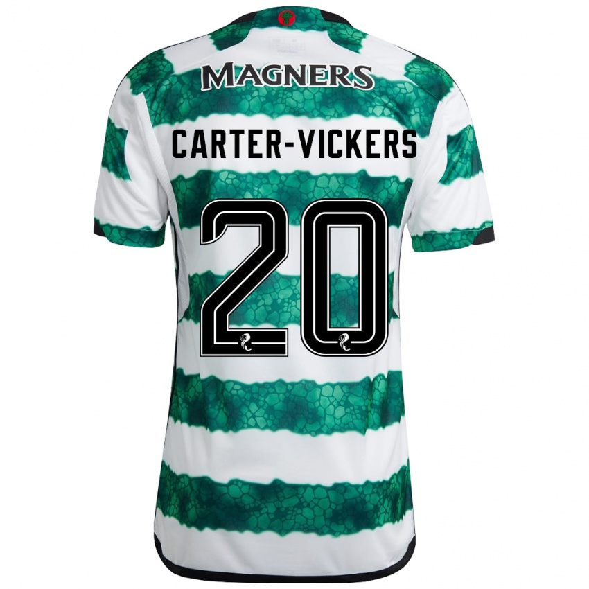 Kinder Cameron Carter-Vickers #20 Grün Heimtrikot Trikot 2023/24 T-Shirt