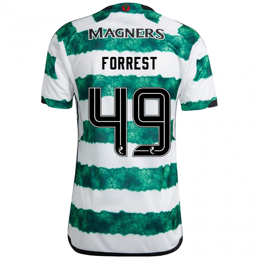 Kinder James Forrest #49 Grün Heimtrikot Trikot 2023/24 T-Shirt