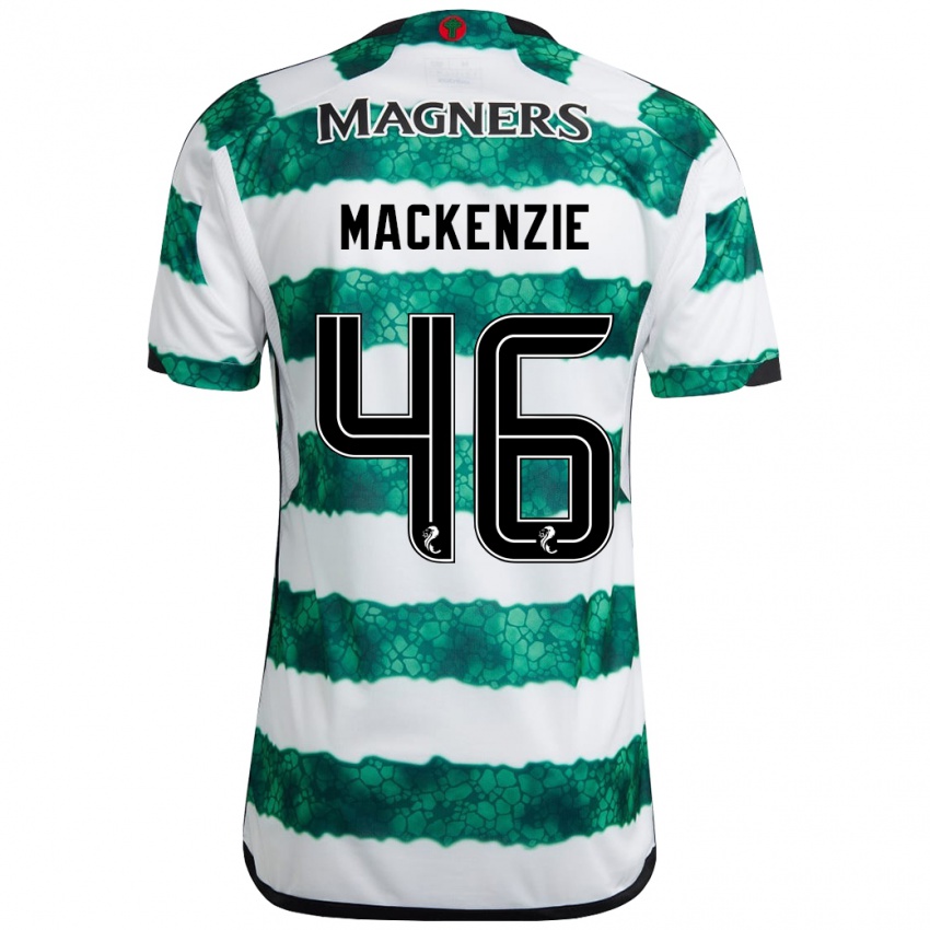 Kinder Magnus Mackenzie #46 Grün Heimtrikot Trikot 2023/24 T-Shirt