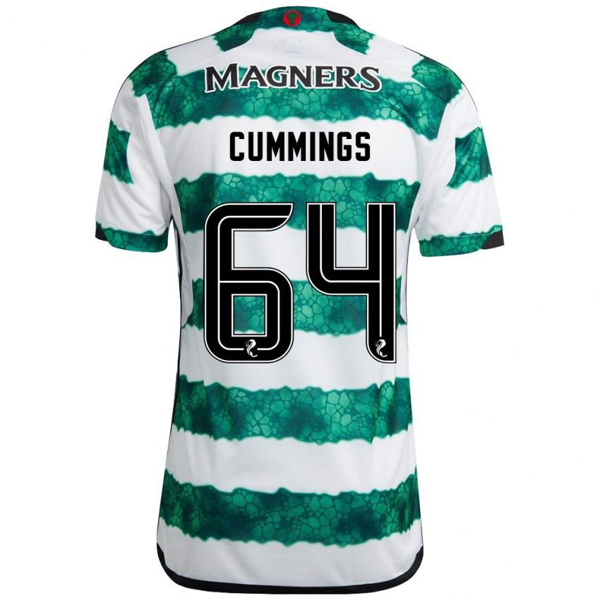 Kinder Daniel Cummings #64 Grün Heimtrikot Trikot 2023/24 T-Shirt