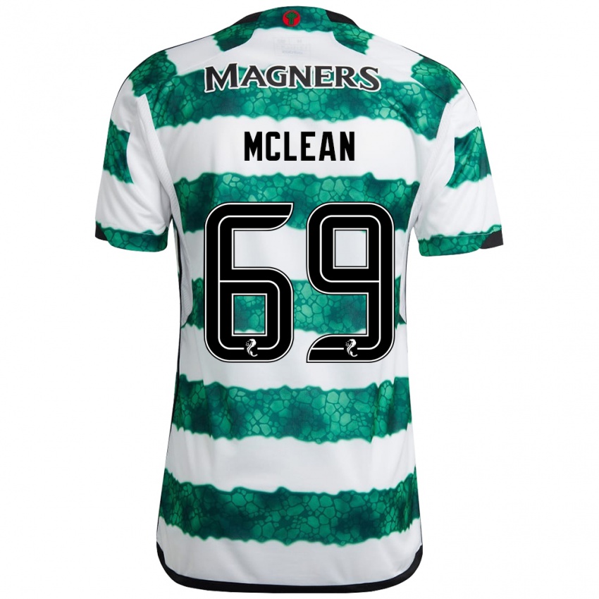 Kinder Kai Mclean #69 Grün Heimtrikot Trikot 2023/24 T-Shirt