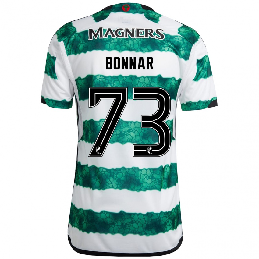 Kinder Jude Bonnar #73 Grün Heimtrikot Trikot 2023/24 T-Shirt