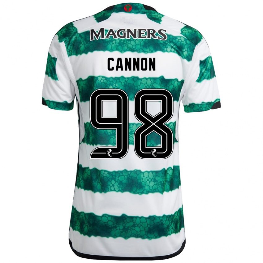 Kinder Aidan Cannon #98 Grün Heimtrikot Trikot 2023/24 T-Shirt