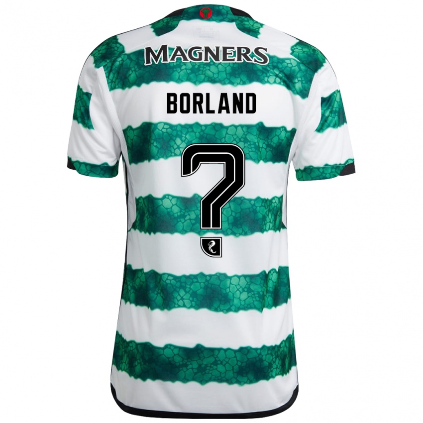 Kinder Hayden Borland #0 Grün Heimtrikot Trikot 2023/24 T-Shirt