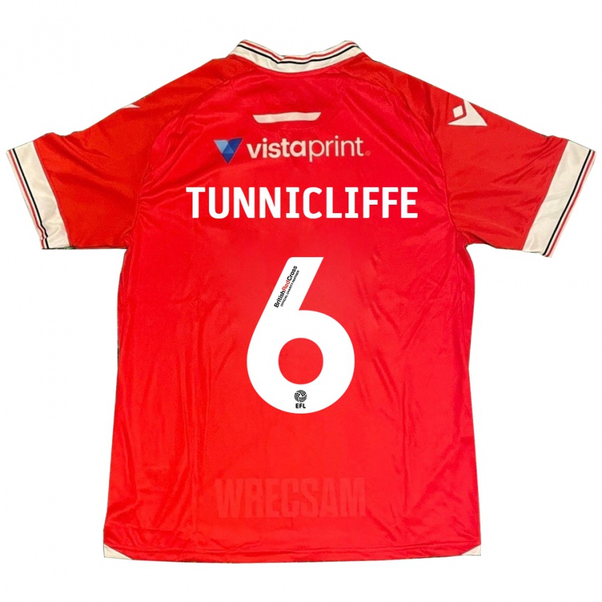 Kinder Jordan Tunnicliffe #6 Rot Heimtrikot Trikot 2023/24 T-Shirt