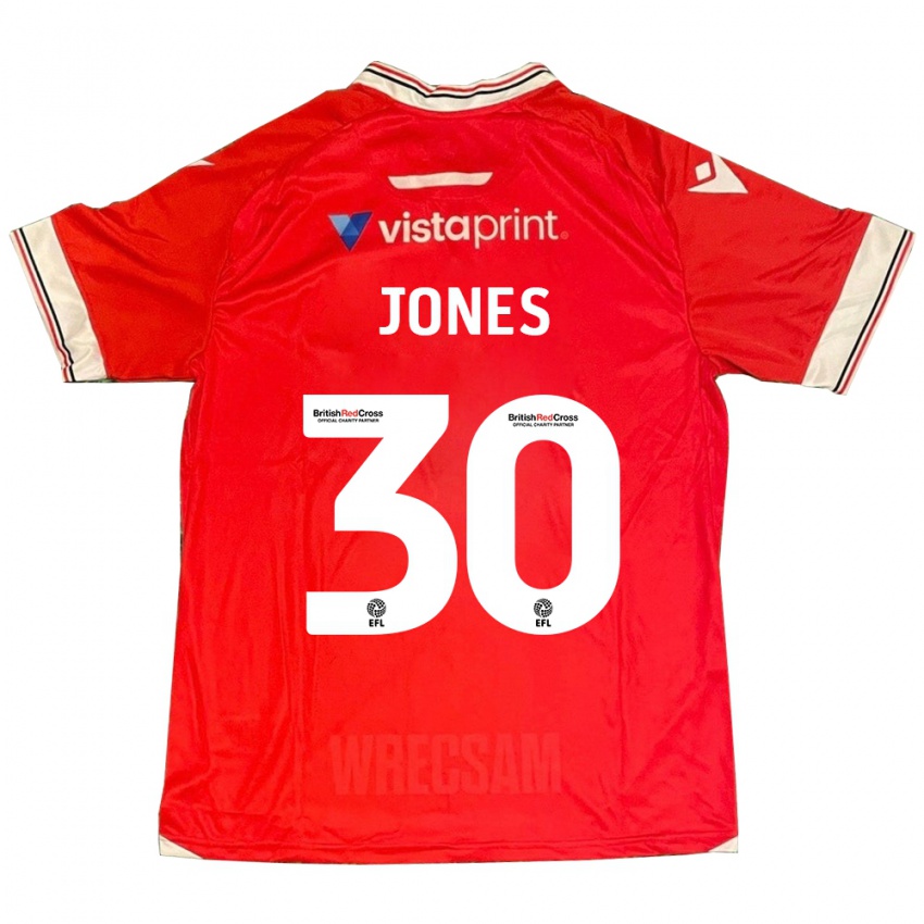 Kinder James Jones #30 Rot Heimtrikot Trikot 2023/24 T-Shirt