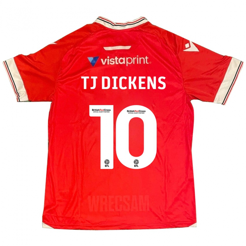 Kinder Tonicha Tj Dickens #10 Rot Heimtrikot Trikot 2023/24 T-Shirt