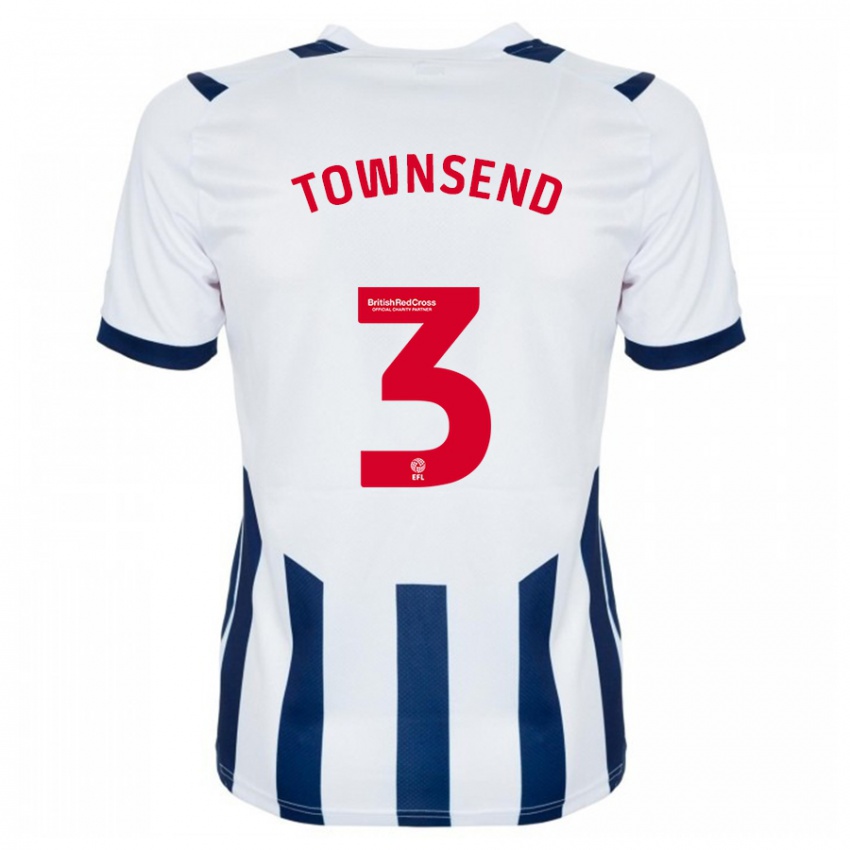 Kinder Conor Townsend #3 Weiß Heimtrikot Trikot 2023/24 T-Shirt