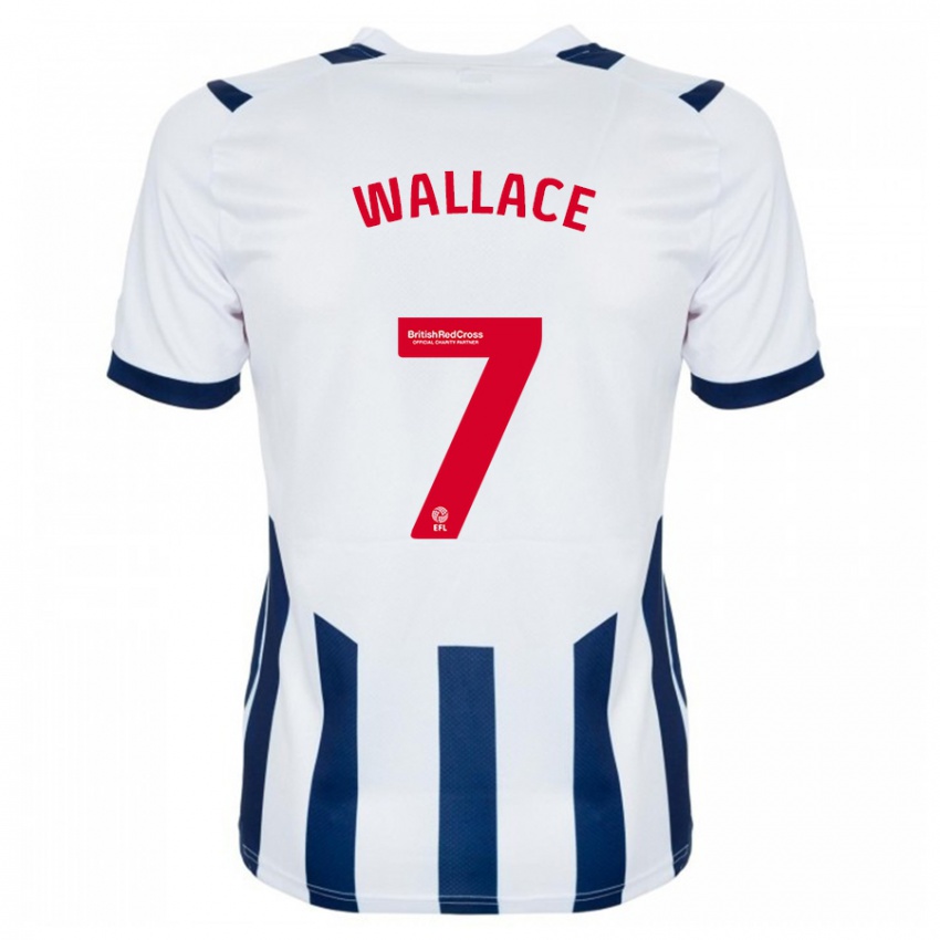 Kinder Jed Wallace #7 Weiß Heimtrikot Trikot 2023/24 T-Shirt