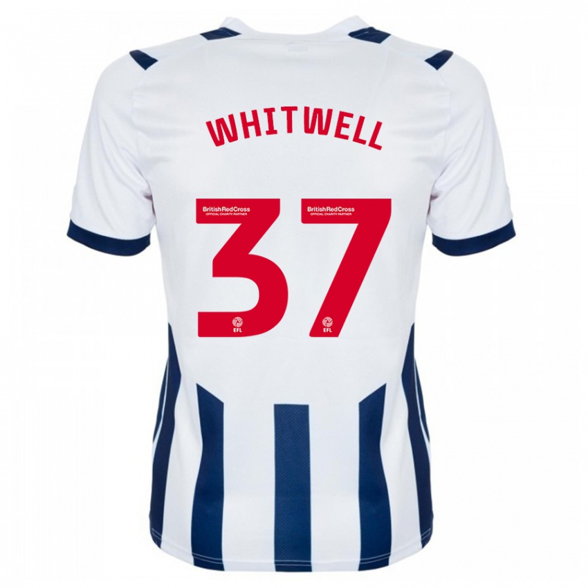 Kinder Harry Whitwell #37 Weiß Heimtrikot Trikot 2023/24 T-Shirt