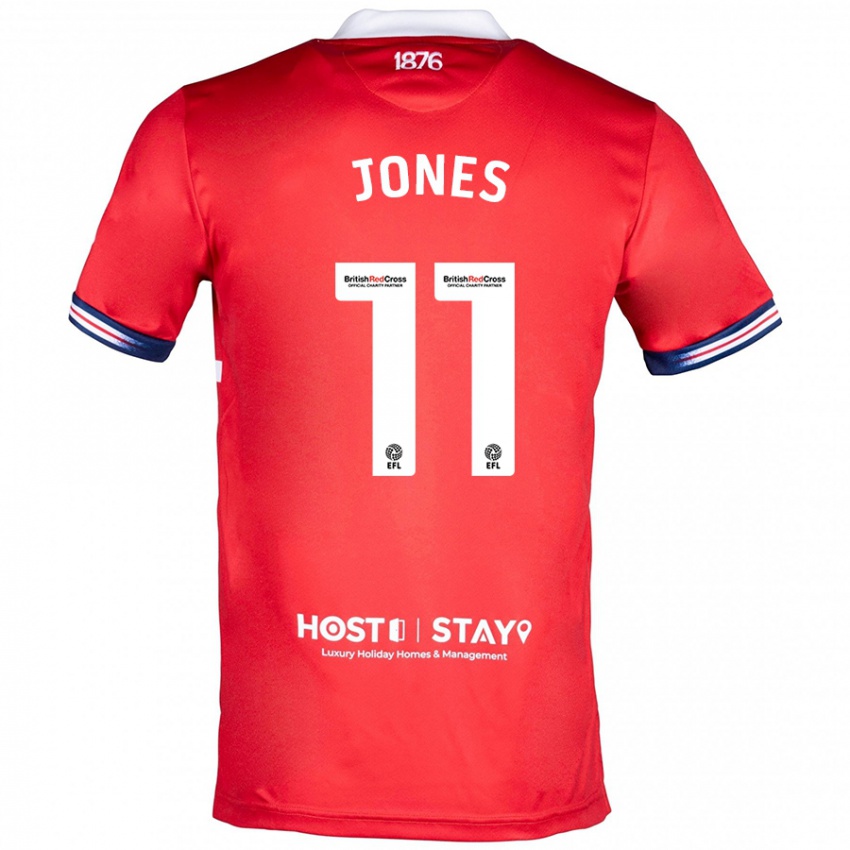 Kinder Isaiah Jones #11 Rot Heimtrikot Trikot 2023/24 T-Shirt