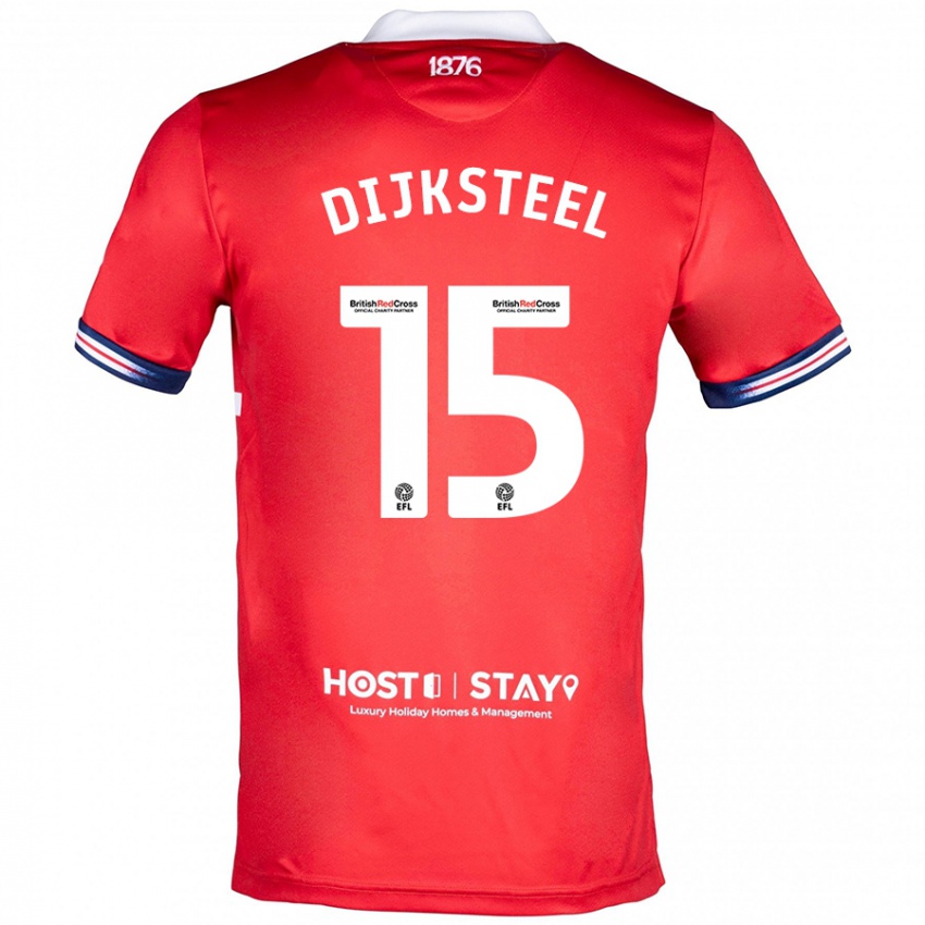 Kinder Anfernee Dijksteel #15 Rot Heimtrikot Trikot 2023/24 T-Shirt