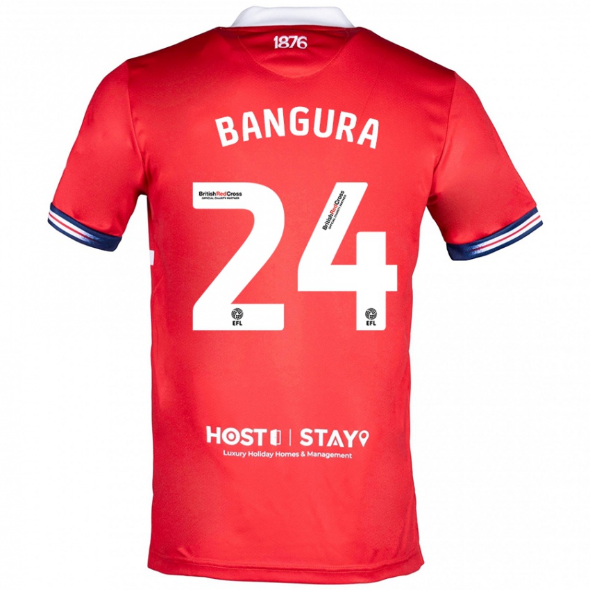 Kinder Alex Bangura #24 Rot Heimtrikot Trikot 2023/24 T-Shirt