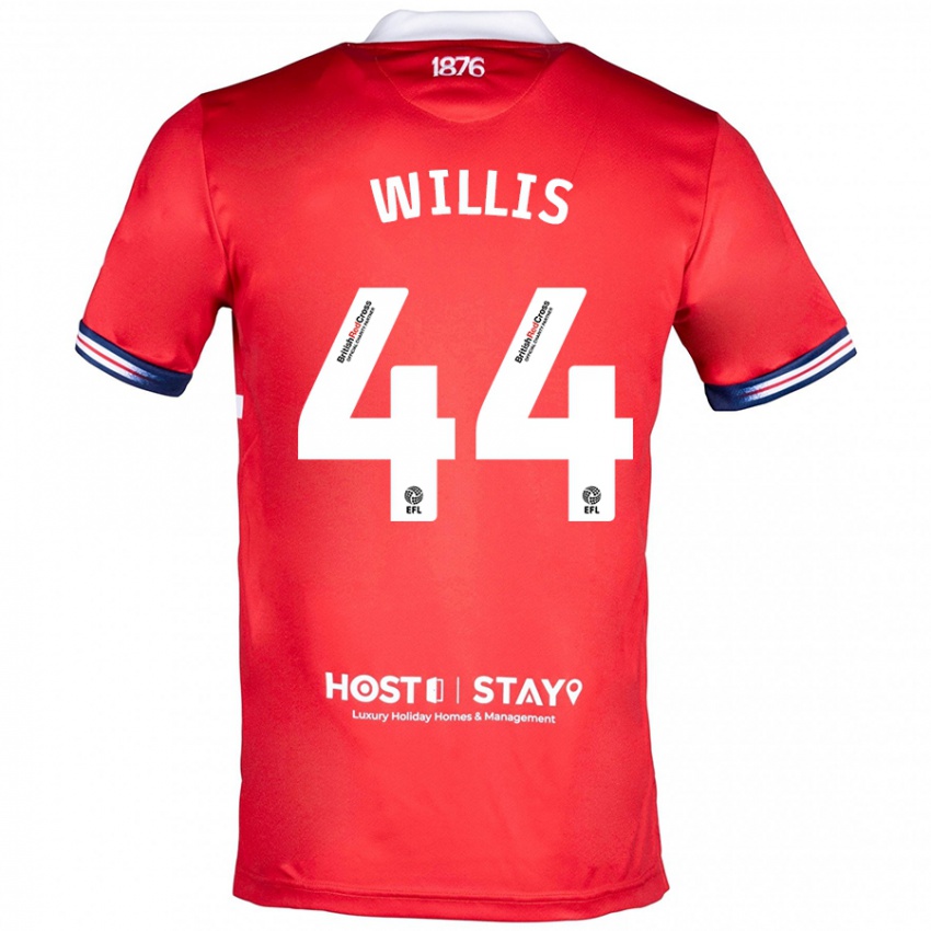 Kinder Pharrell Willis #44 Rot Heimtrikot Trikot 2023/24 T-Shirt