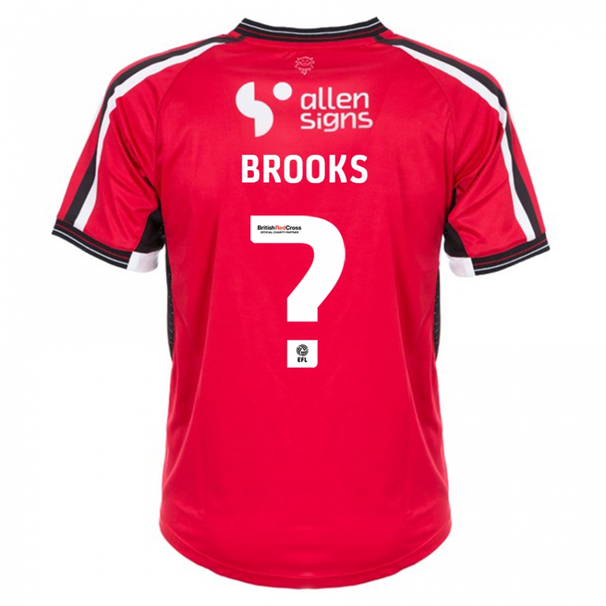 Kinder Billy Brooks #0 Rot Heimtrikot Trikot 2023/24 T-Shirt