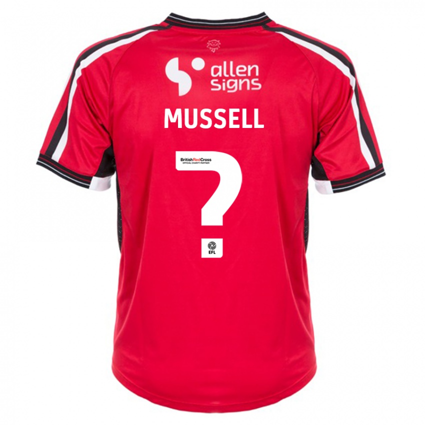 Kinder Theo Mussell #0 Rot Heimtrikot Trikot 2023/24 T-Shirt