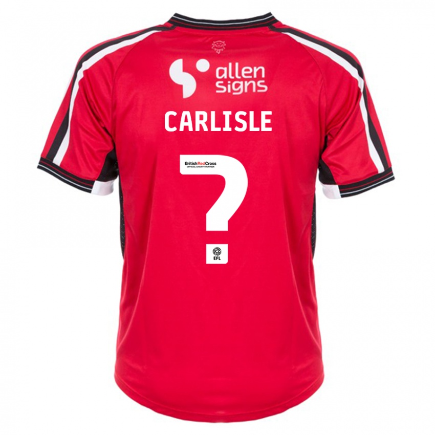 Kinder Charlie Carlisle #0 Rot Heimtrikot Trikot 2023/24 T-Shirt