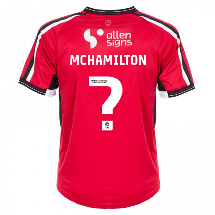 Kinder Toni Mchamilton #0 Rot Heimtrikot Trikot 2023/24 T-Shirt