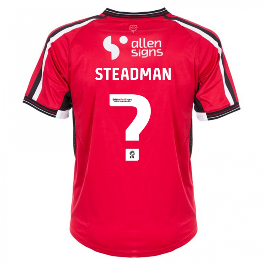 Kinder Jodie Steadman #0 Rot Heimtrikot Trikot 2023/24 T-Shirt