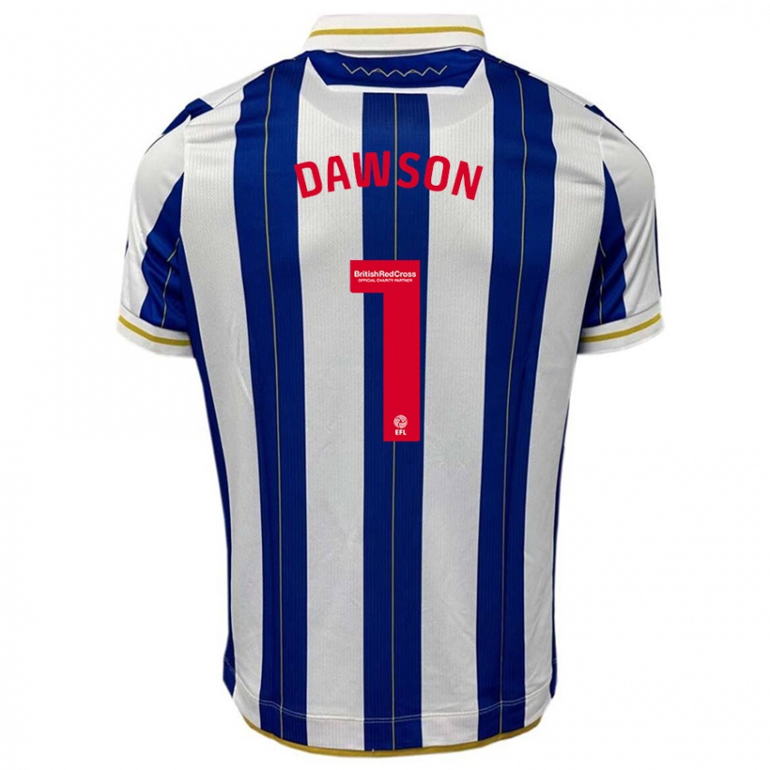 Kinder Cameron Dawson #1 Blau Weiss Heimtrikot Trikot 2023/24 T-Shirt