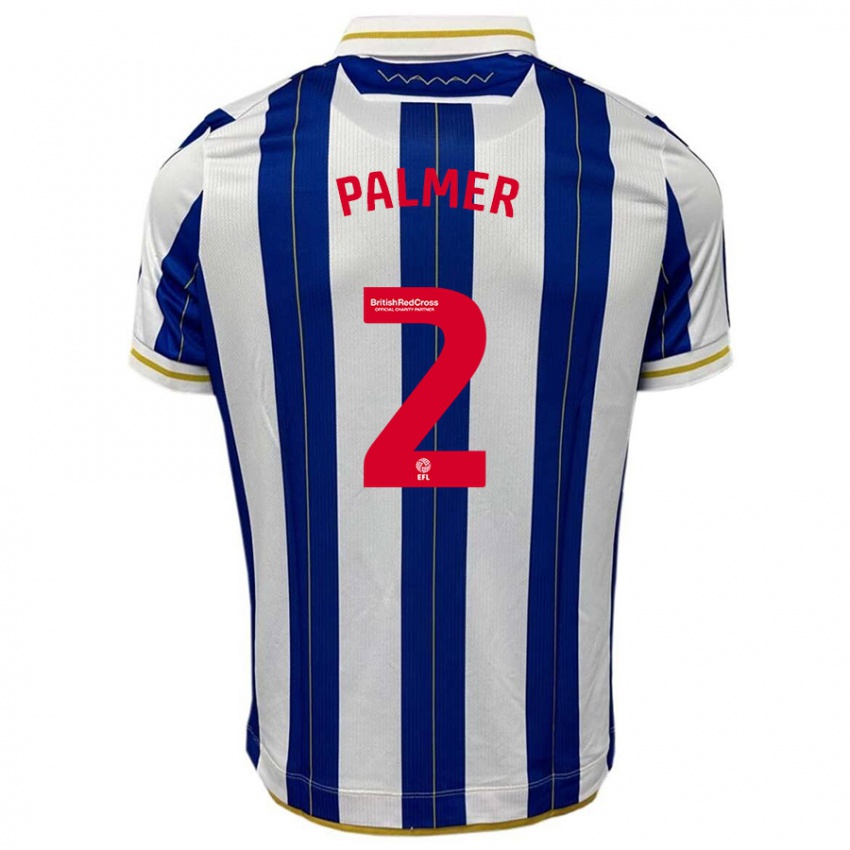 Kinder Liam Palmer #2 Blau Weiss Heimtrikot Trikot 2023/24 T-Shirt