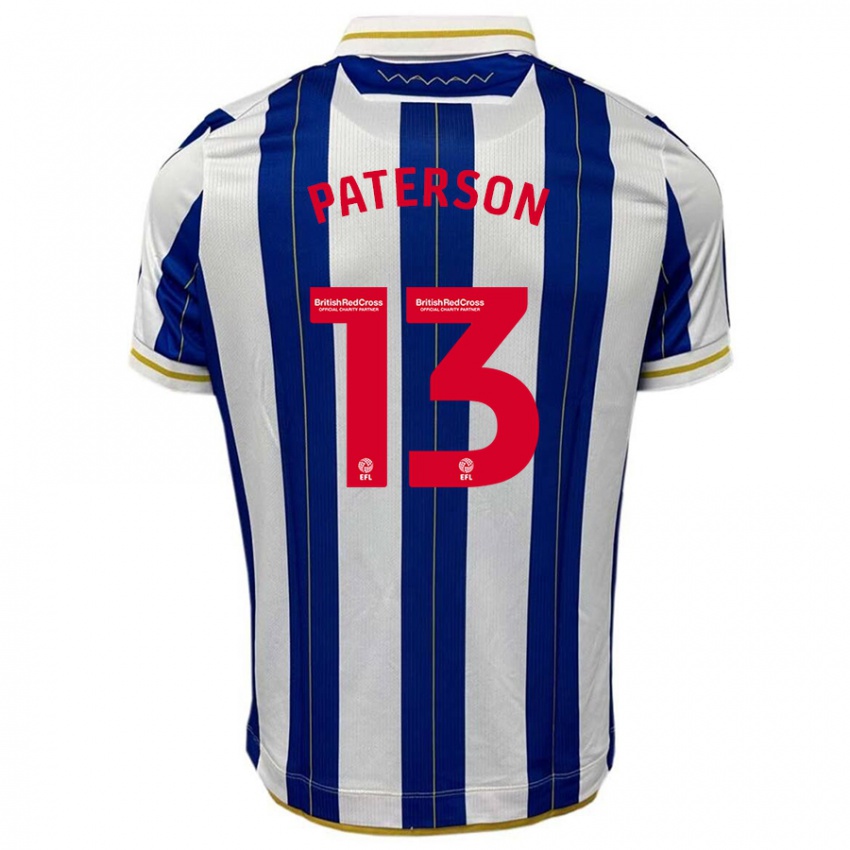 Kinder Callum Paterson #13 Blau Weiss Heimtrikot Trikot 2023/24 T-Shirt