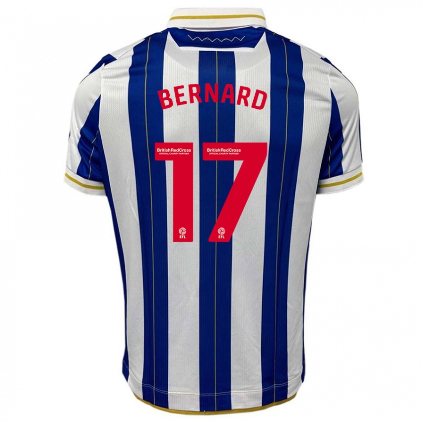 Kinder Di'shon Bernard #17 Blau Weiss Heimtrikot Trikot 2023/24 T-Shirt