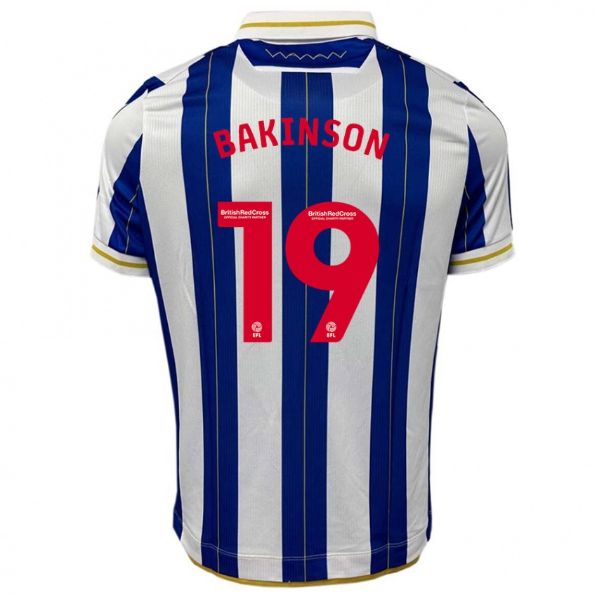 Kinder Tyreeq Bakinson #19 Blau Weiss Heimtrikot Trikot 2023/24 T-Shirt