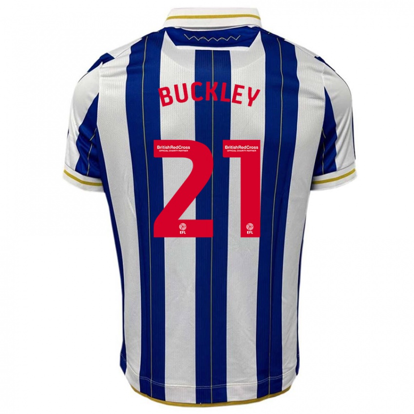 Kinder John Buckley #21 Blau Weiss Heimtrikot Trikot 2023/24 T-Shirt