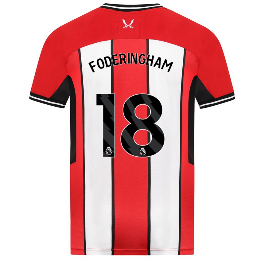 Kinder Wes Foderingham #18 Rot Heimtrikot Trikot 2023/24 T-Shirt