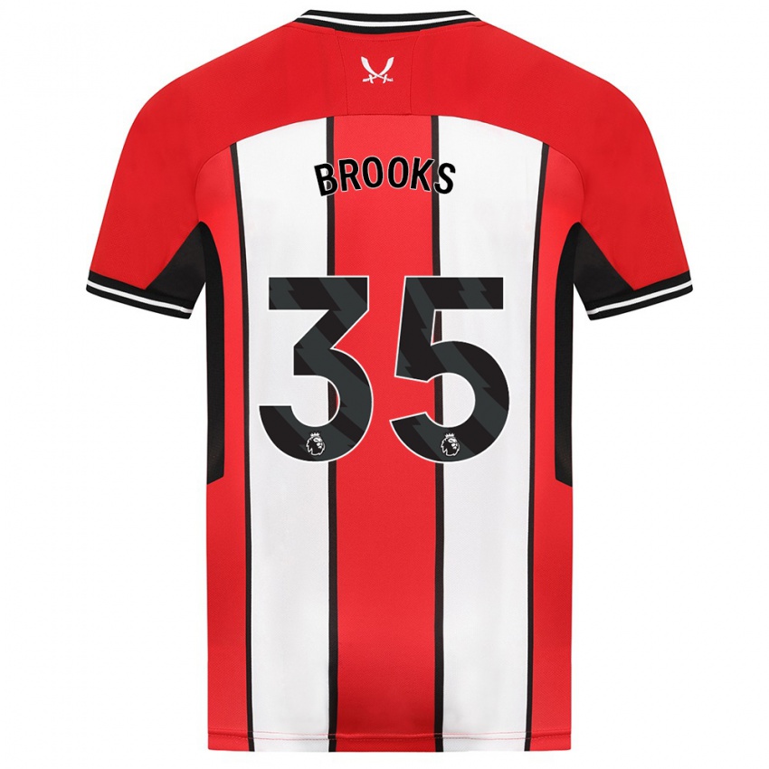 Kinder Andre Brooks #35 Rot Heimtrikot Trikot 2023/24 T-Shirt