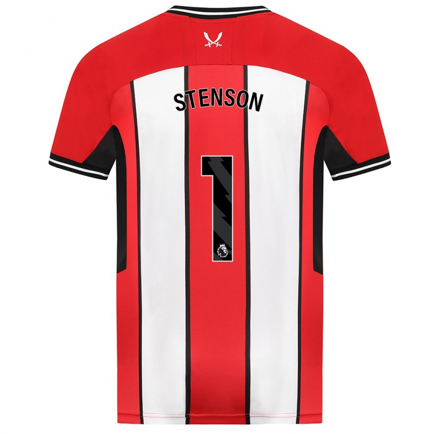 Kinder Fran Stenson #1 Rot Heimtrikot Trikot 2023/24 T-Shirt