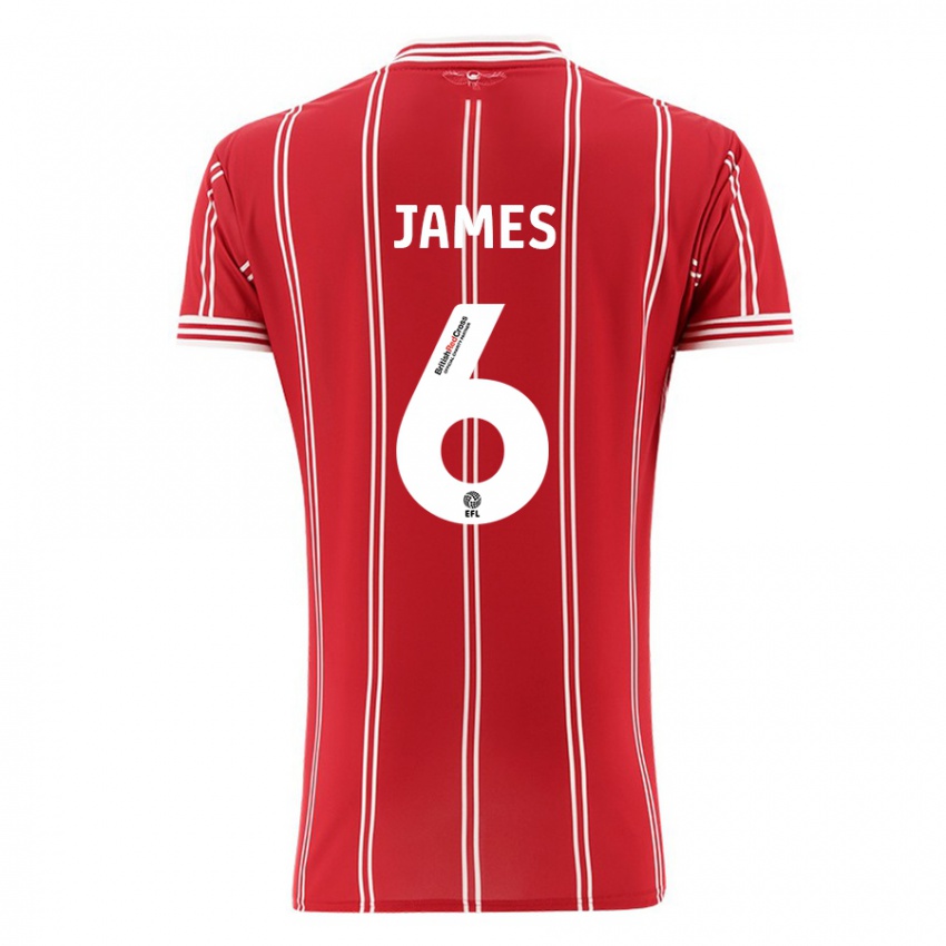 Kinder Matty James #6 Rot Heimtrikot Trikot 2023/24 T-Shirt