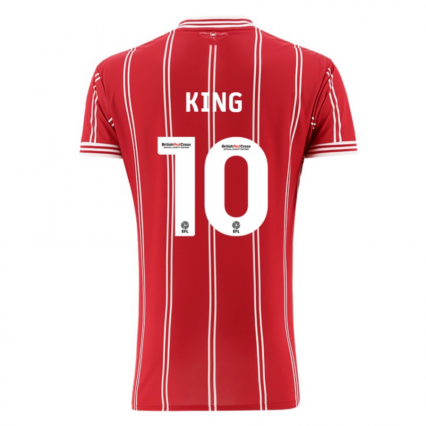 Kinder Andy King #10 Rot Heimtrikot Trikot 2023/24 T-Shirt