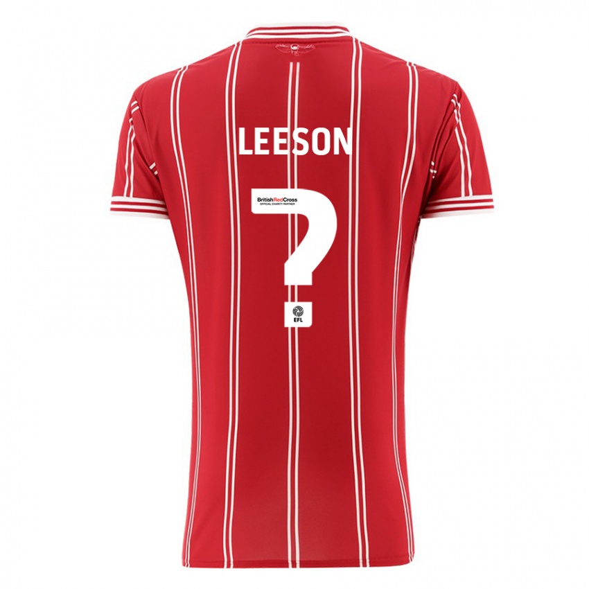 Kinder Harry Leeson #0 Rot Heimtrikot Trikot 2023/24 T-Shirt