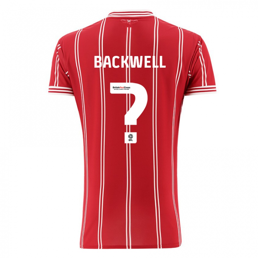 Kinder Tommy Backwell #0 Rot Heimtrikot Trikot 2023/24 T-Shirt