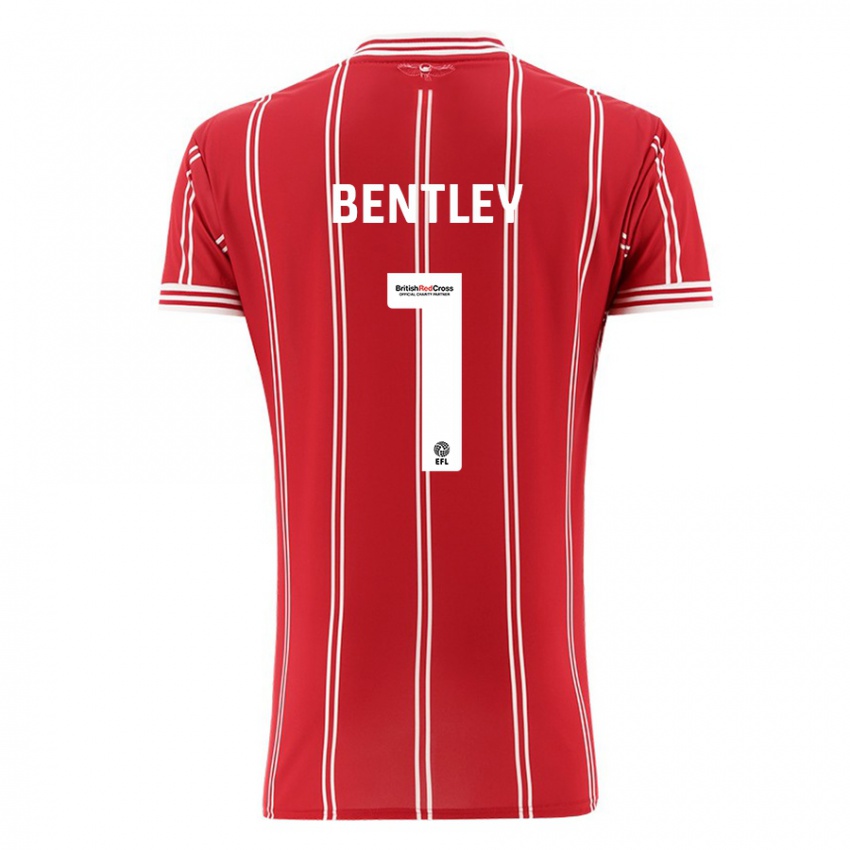 Kinder Fran Bentley #1 Rot Heimtrikot Trikot 2023/24 T-Shirt