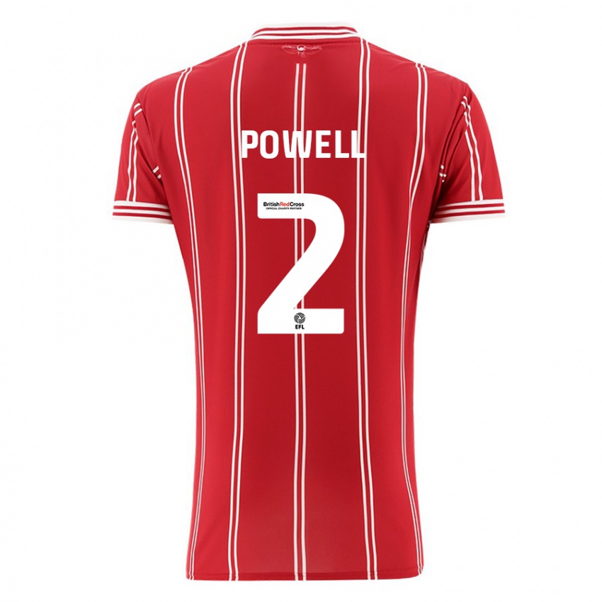 Kinder Ella Powell #2 Rot Heimtrikot Trikot 2023/24 T-Shirt