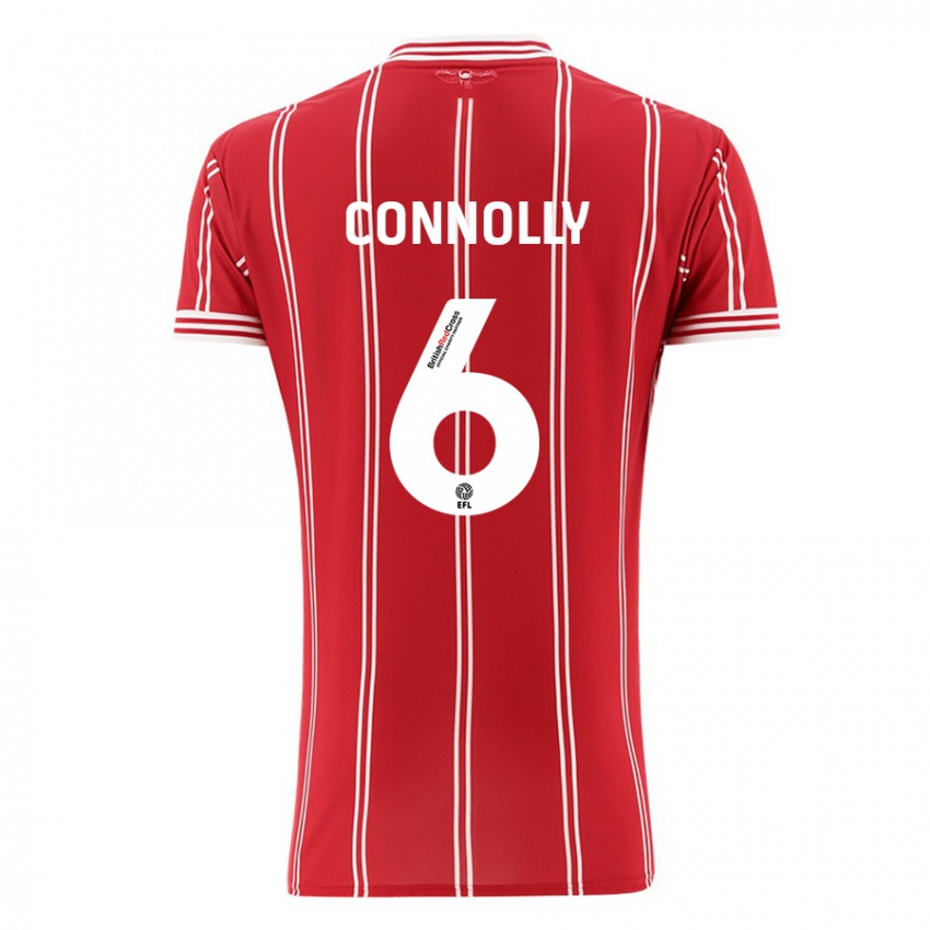 Kinder Megan Connolly #6 Rot Heimtrikot Trikot 2023/24 T-Shirt