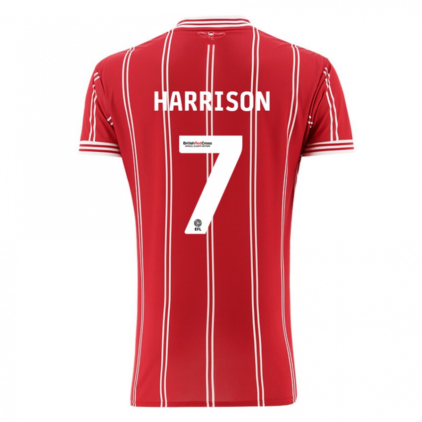 Kinder Abi Harrison #7 Rot Heimtrikot Trikot 2023/24 T-Shirt