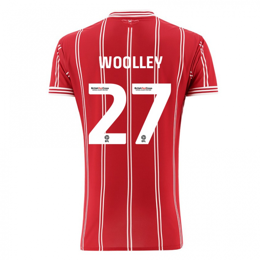 Kinder Jesse Woolley #27 Rot Heimtrikot Trikot 2023/24 T-Shirt