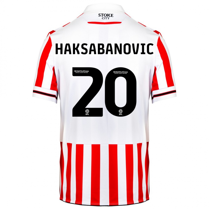 Kinder Sead Hakšabanović #20 Rot-Weiss Heimtrikot Trikot 2023/24 T-Shirt