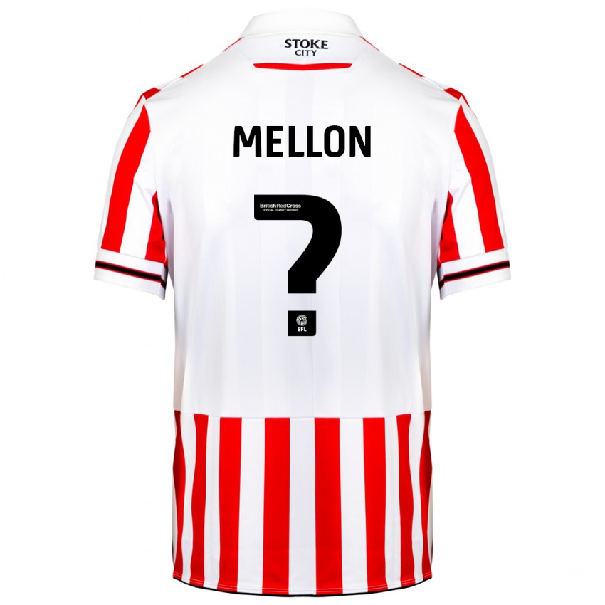 Kinder Luke Mellon #0 Rot-Weiss Heimtrikot Trikot 2023/24 T-Shirt