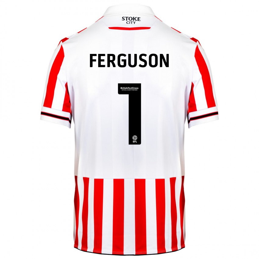 Kinder Georgie Ferguson #1 Rot-Weiss Heimtrikot Trikot 2023/24 T-Shirt