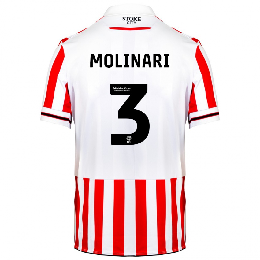 Kinder Lucia Molinari #3 Rot-Weiss Heimtrikot Trikot 2023/24 T-Shirt