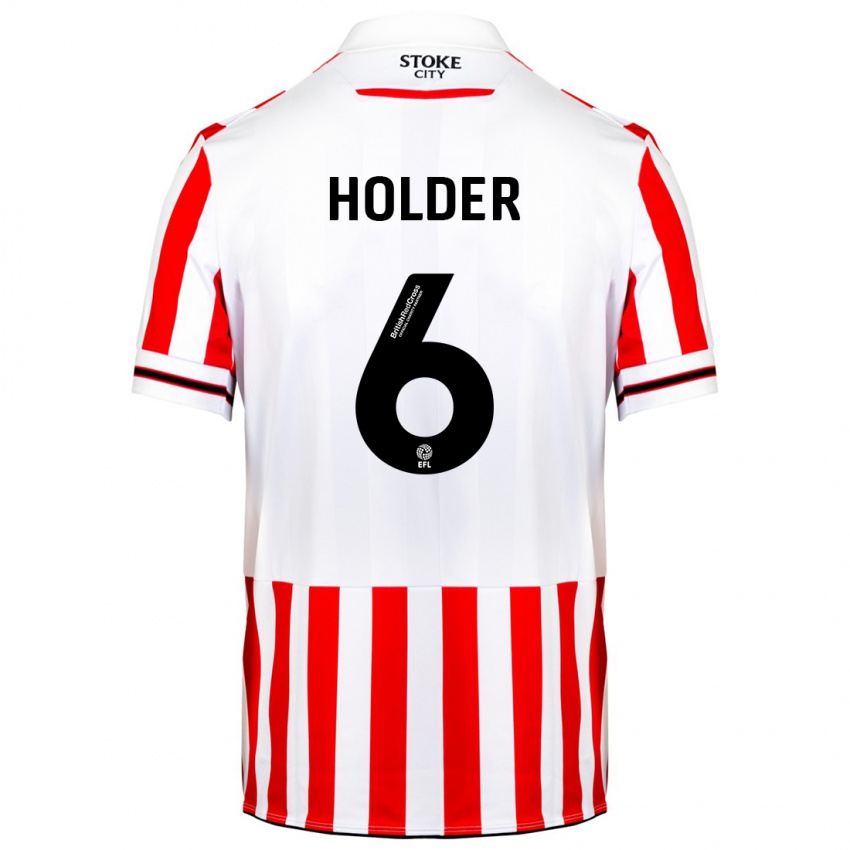 Kinder Molly Holder #6 Rot-Weiss Heimtrikot Trikot 2023/24 T-Shirt