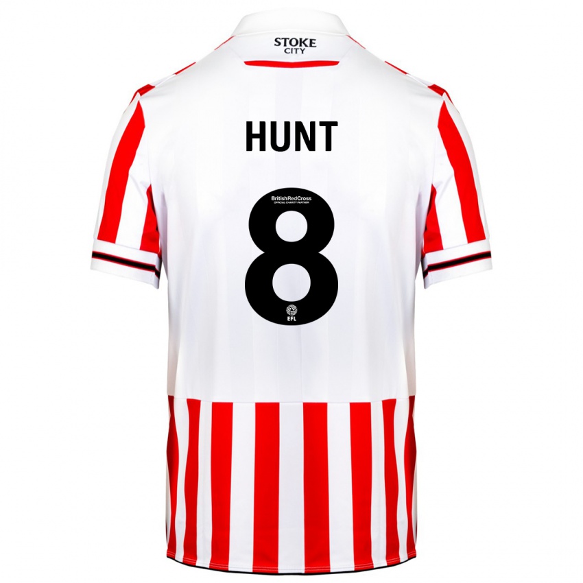 Kinder Abby Hunt #8 Rot-Weiss Heimtrikot Trikot 2023/24 T-Shirt