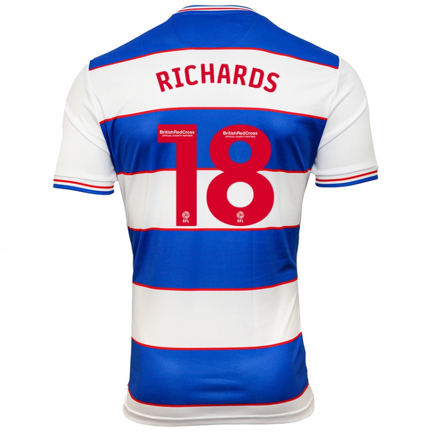 Kinder Taylor Richards #18 Weiß Blau Heimtrikot Trikot 2023/24 T-Shirt