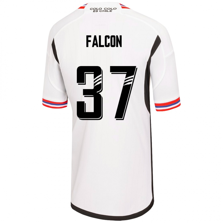 Kinder Maximiliano Falcón #37 Weiß Heimtrikot Trikot 2023/24 T-Shirt